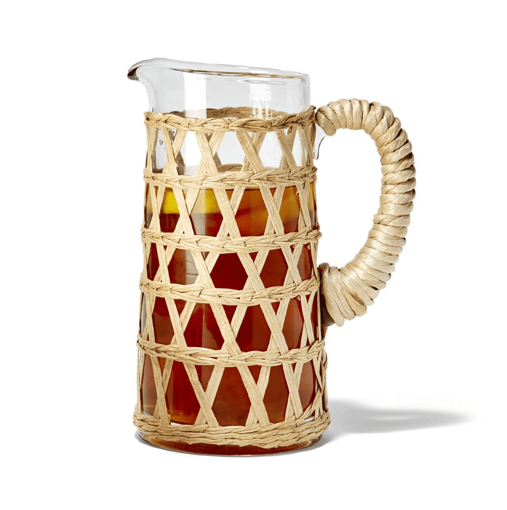 Island Chic Hand-Woven Lattice Pitcher - 32 oz.