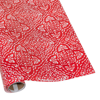 Caspari Annika Red & White Gift Wrap - One 30" X 8' Roll 100371RC