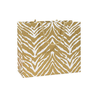 Caspari Go Wild Gold & White Large Gift Bag - 1 Each 10052B3