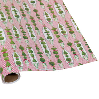 Caspari Eloise Red Gift Wrap - One 30" x 8' Roll 10057RC