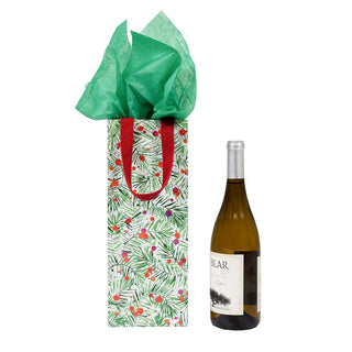 Caspari Modern Pine Wine & Bottle Gift Bag - 1 Each 10059B4