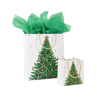 Caspari Merry And Bright Large Gift Bag - 1 Each 10062B7