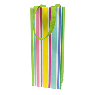 Caspari Cabana Stripe Bright Wine & Bottle Gift Bags - 1 Each 10068B4