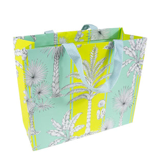 Caspari Southern Palms Turquoise & Lime Large Gift Bags - 1 Each 10070B3