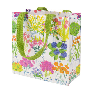 Caspari Flower Market Small Square Gift Bags - One Gift Bag Included 10082B1.5