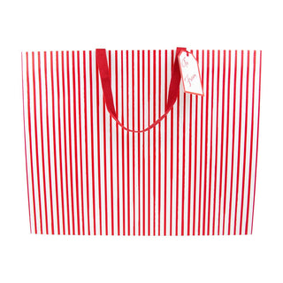 Caspari Stripes For Days Red & White Gift Bags - 1 Each 10092B10