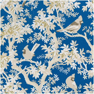 Caspari Scenic Songbirds China Blue Gift Wrap - One 30" X 8' Roll 101050RC