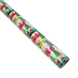 Caspari Christmas Tree Shopping Gift Wrap - One 30" X 8' Roll 10109RC