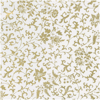 Caspari Flora Scrollwork Gift Wrap - One 30" X 8' Roll 10111RC