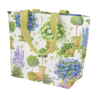 Caspari Potted Hydrangeas Small Tote Gift Bags - One Gift Bag Included 10114B11