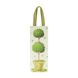 Caspari Potted Topiary Wine & Bottle Gift Bags - One Gift Bag Included 10115B4