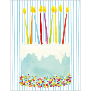 Caspari Birthday Cake Enclosure Cards & Envelopes - 4 Mini Cards & 4 Envelopes 10118ENC