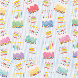 Caspari Birthday Cake Gift Wrap - One 30" X 8' Roll 10118RC