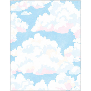 Caspari Blue Skies Enclosure Cards & Envelopes - 4 Mini Cards & 4 Envelopes 10119ENC