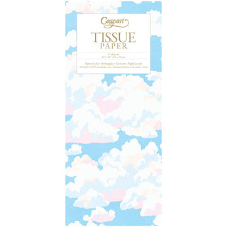 Caspari Blue Skies Tissue Paper - 4 Tissue Sheets Per Pack 10119TIS