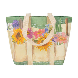 Caspari Garden Small Tote Gift Bags - One Gift Bag Included 10120B11