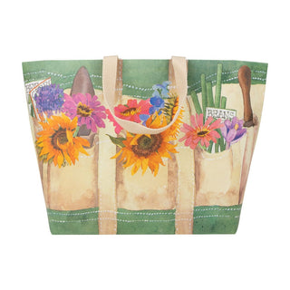 Caspari Garden Large Tote Gift Bags - One Gift Bag Included 10120B12