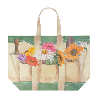 Caspari Garden Large Tote Gift Bags - One Gift Bag Included 10120B12