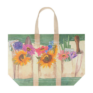 Caspari Garden Large Tote Gift Bags - One Gift Bag Included 10120B12