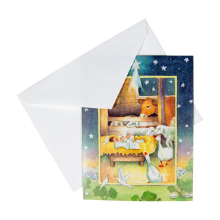 Caspari A Star Over Bethlehem Boxed Christmas Cards - 15 Christmas Cards and Envelopes per Box 101227