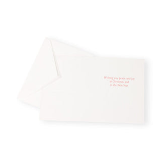 Caspari Peaceful Church In Snow Boxed Christmas Cards - 15 Christmas Cards & 15 Envelopes 103206