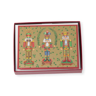 Caspari Nutcracker Christmas Boxed Christmas Cards - 16 Christmas Cards & 16 Envelopes 103216