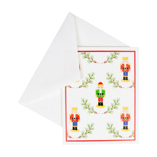 Caspari Little Nutcrackers Boxed Christmas Cards - 15 Christmas Cards & 15 Envelopes 104014