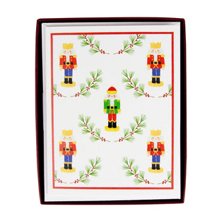 Caspari Little Nutcrackers Boxed Christmas Cards - 15 Christmas Cards & 15 Envelopes 104014