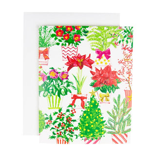 Caspari Christmas Flower Market Boxed Christmas Cards - 15 Christmas Cards & 15 Envelopes 104017