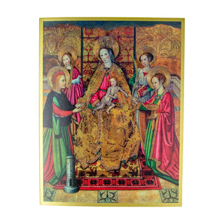 Personalization by Caspari Virgin And Child With St. Ines And St. Barbara Personalized Christmas Cards 104202PG