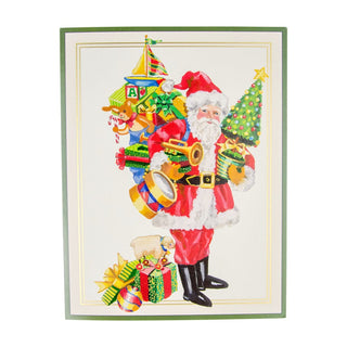 Personalization by Caspari Mr. Claus Large Personalized Christmas Cards 104303PG