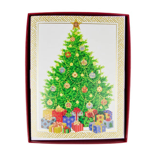 Personalization by Caspari Christmas Tree Large Personalized Christmas Cards 104305PG