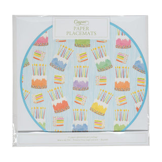 Caspari Birthday Cake Placemats - 12 Per Package 1124PPRND