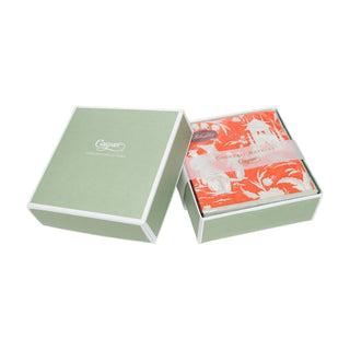 Caspari Silk Road Toile Mandarin Boxed Cocktail Napkins - 40 Per Box 12474B