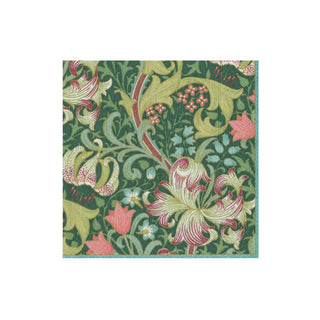 Caspari Greenen Lily Forest Boxed Cocktail Napkins - 40 Per Box 12923B