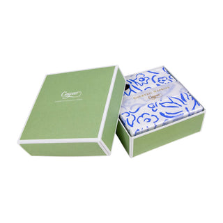 Caspari Matisse Boxed Paper Cocktail Napkins in Blue - 40 Per Box 15901B