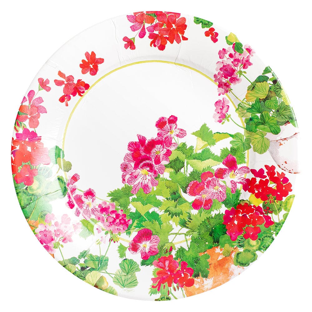 Caspari Thanksgiving Setting Paper Dinner Plates - 8 Per Package