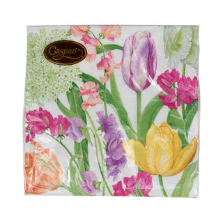 Caspari Spring Flower Show Paper Cocktail Napkins - 20 per Package 17350C