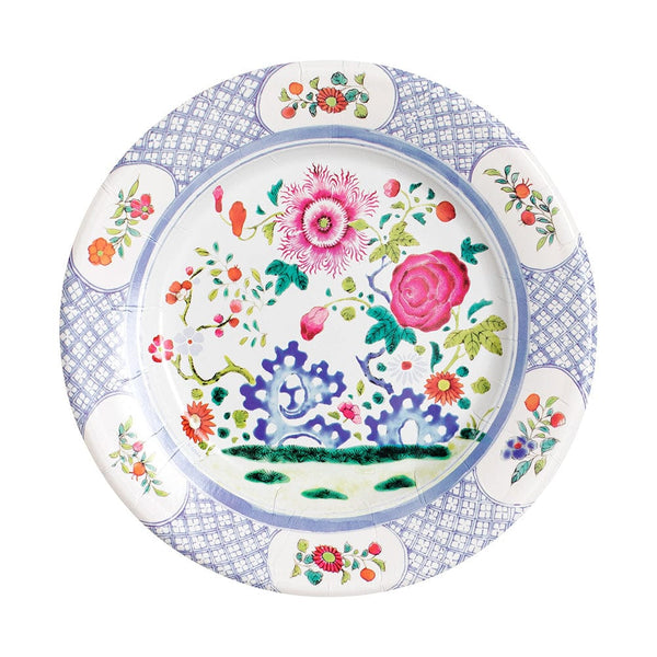 Floral Porcelain Salad Dessert Plates 8 Per Package Caspari