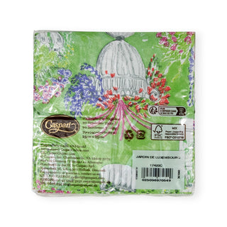 Caspari Jardin De Luxembourg Paper Cocktail Napkins - 20 per Package 17420C