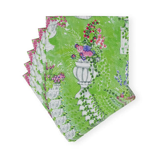 Caspari Jardin De Luxembourg Paper Cocktail Napkins - 20 per Package 17420C