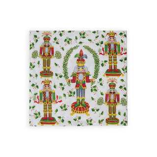 Caspari Nutcracker Christmas Napkin Dinner - 20 Per Package 17590D