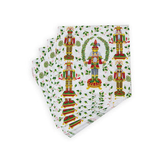 Caspari Nutcracker Christmas Napkin Dinner - 20 Per Package 17590D