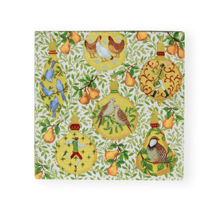 Caspari In A Pear Tree Luncheon Napkins - 20 Per Package 17600L