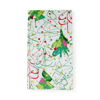 Caspari Pop Christmas Guest Towel Napkins - 15 Per Package 17620G