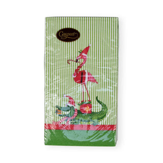 Caspari Zooey Christmas Guest Towel Napkins - 15 Per Package 17690G