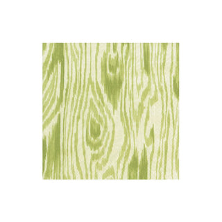 Caspari Woodgrain Moss Green Boxed Cocktail Napkins - 40 Per Box 17752B