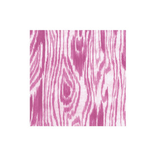 Caspari Woodgrain Fuchsia Cocktail Napkins - 20 Per Package 17753C