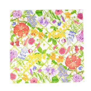 Caspari Floral Trellis Dinner Napkins - 20 Per Package 17830D