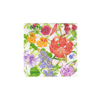 Caspari Floral Trellis Dinner Napkins - 20 Per Package 17830D